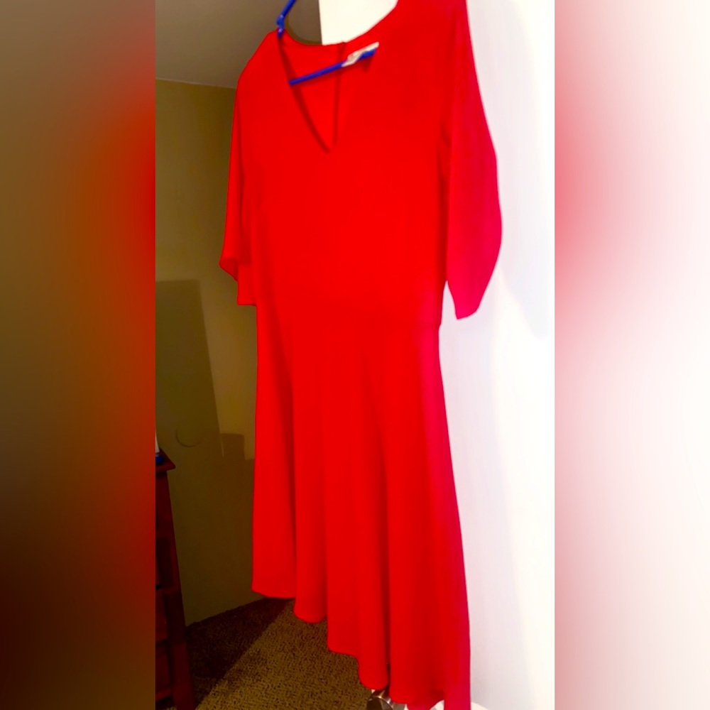 Beautiful bright red dress, Size 8